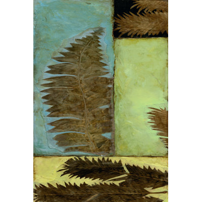 Fossilized Ferns II by Jennifer Goldberger - Wrapped Canvas Painting