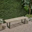 Banc d'extérieur en métal / bois-130374747