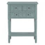 Narrow Console Table, Slim Sofa Table With 3 Storage Drawers & Bottom Shelf-473165956