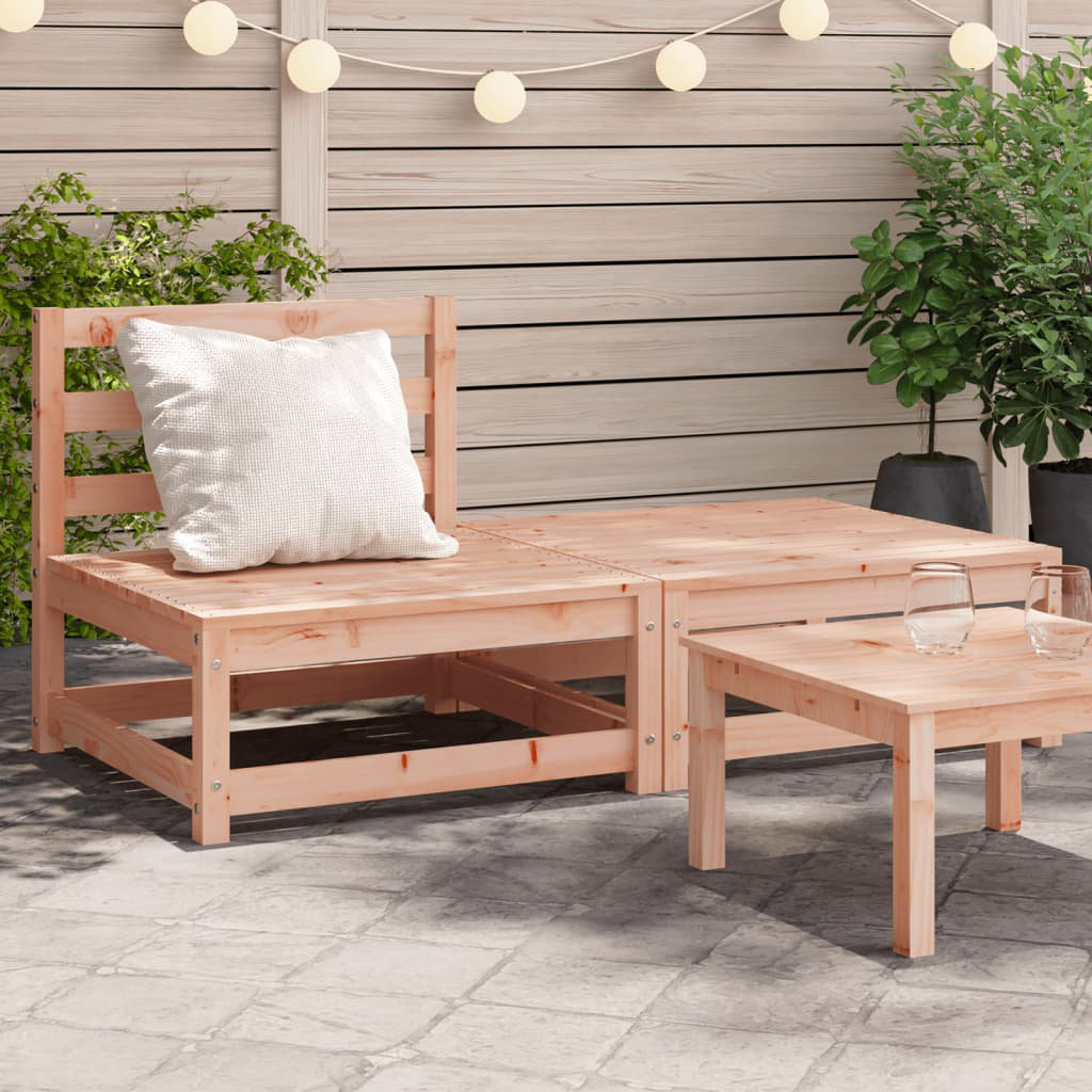 Vidaxl Gartensofa Ohne Armlehnen Mit Fußhocker Massivholz Kiefer 1