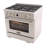 36 in. 5.2 cu. ft. 6 Burners Dual Fuel Range with Kucht Horus Thermostat-98431856-98431854