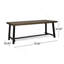 Table de salle à manger d'extérieur en bois d'acacia, gris / métal rustique-868930558