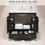 Armoire de salle de bain autoportante verte avec plateau en céramique, organisateur de porte et tiroir de séparation-608046728-608046730