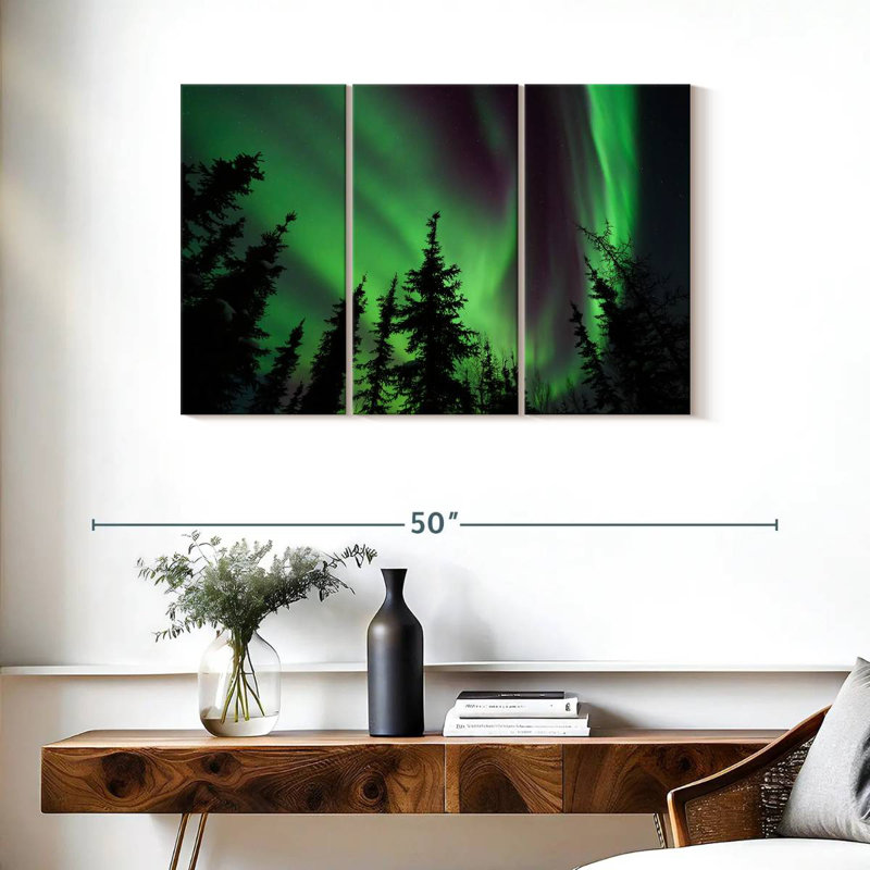 Alvord Fairbanks Aurora Borealis, H 24 po x l 38 po