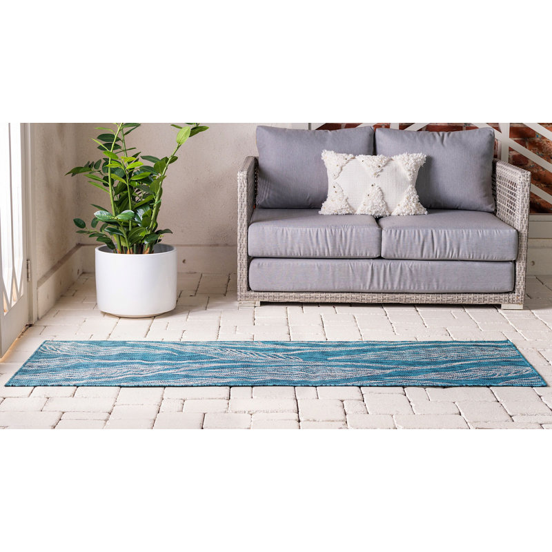 Tapis d'extérieur couleur de jardin Kona, Tapis de couloir 2 pi x 6 pi