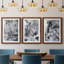 «Black & White Mix I», ensemble de 3 reproductions de cadres photo-2135008975-2135008972