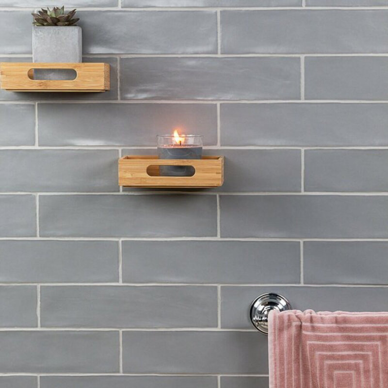 Bayou 3x12 Matte Ceramic Subway Tile, Gray
