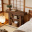 Table de canapé étroite, console