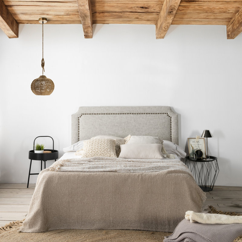Aurelus Upholstered Headboard, Grey, 60 x 160 cm