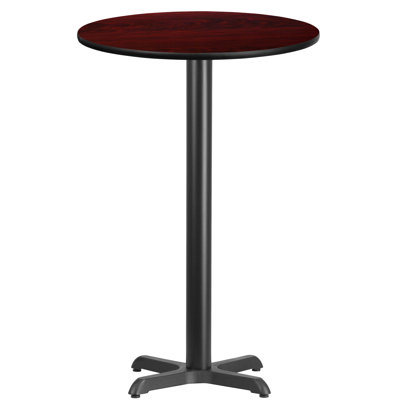 Carrus Round Laminate Table Top with Height Table Base