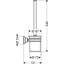 Montreux 13.625in. H Wall Mounted Toilet Brush and Holder-17271264