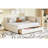 Upholstered Daybed With 2 Storage Drawers Sofa Bed Frame, Linen Fabric-1508816378