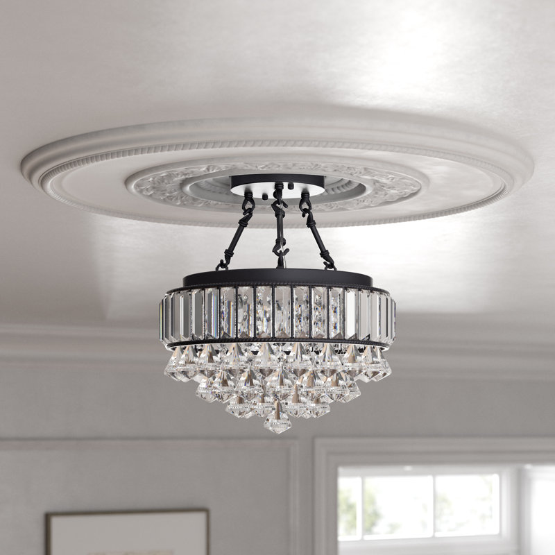 Armaghan Crystal Semi Flush Mount
