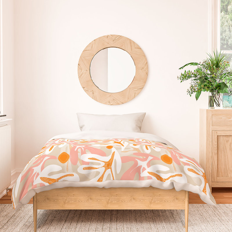 Polyester Machine Printed Floral Duvet Cover, Full Duvet Cover + 2 Pillowcases