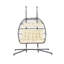 Chaise suspendue en rotin pour 2 personnes