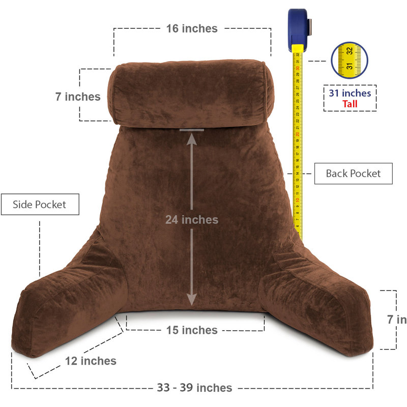  Grand oreiller intérieur / extérieur Big Bed and Support, Chocolat