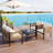 Multi-Person Outdoor Sofa Combination With 1 Table-1839010886