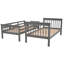 Lit superposé avec trois tiroirs pour chambre à coucher, dortoir-706969946