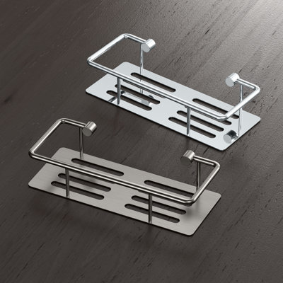 Elevate Wall Mount Stainless Steel Rectangle 10" W Shower Shelf | Bathroom Shower Caddy