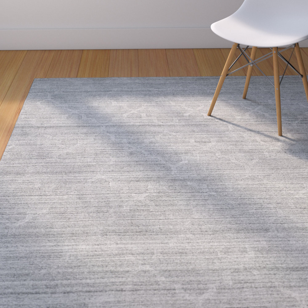What Is An Inset Rug Corrigan Studio® Winsett Loom Knotted Viscose/Wool Geometric Rug in ...