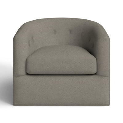 Midori Upholstered Swivel Barrel Chair