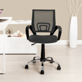 Kryztal Mesh Office Chair, Height Adjustable Desk Chair, Ergonomic Swivel Small Desk Chair with Armrest, Office Chair with Lumbar Support