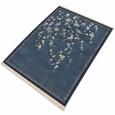 Artisan Weavers Blossom Branch Blue Area Rug