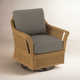 Boca Upholstered Swivel Armchair