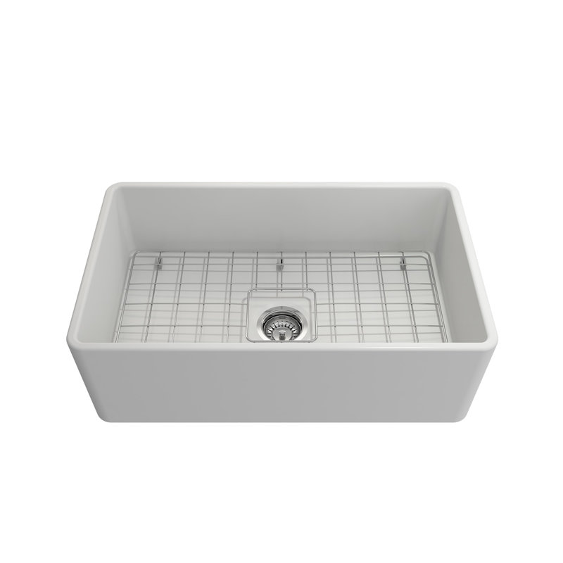 30'' L Kitchen Sink, Matte White