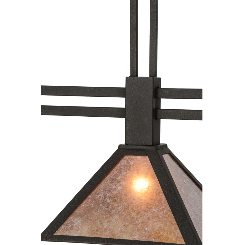 Luminaire suspendu linéaire à 3 lumières Soffe, H 28 po x l 45 po x P 11,5 po