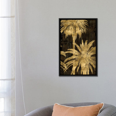 «Golden Palms Panel II» par Kate Bennett, impression sur toile tendue