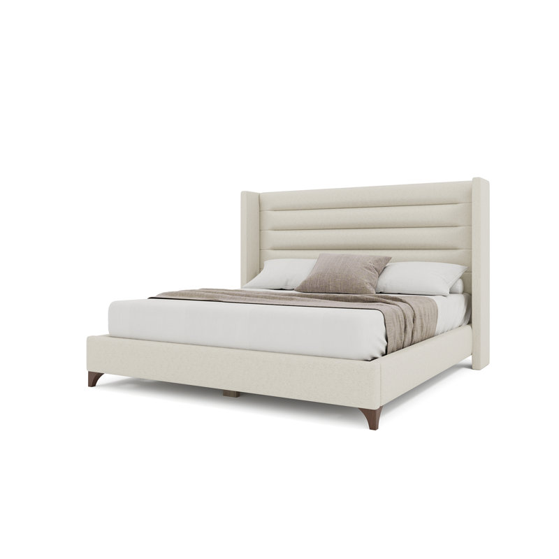 Lit tapissier Miliyah, Revolution® blanc cassé, Très grand