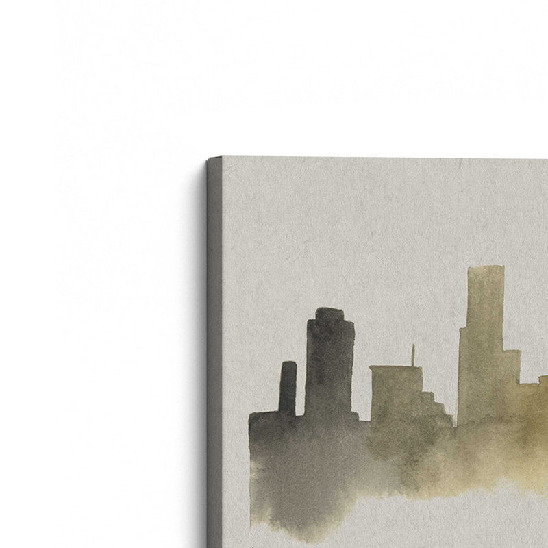 Los Angeles silhouette brillante, H 20 po x l 30 po, Toile tendue, Toile tendue
