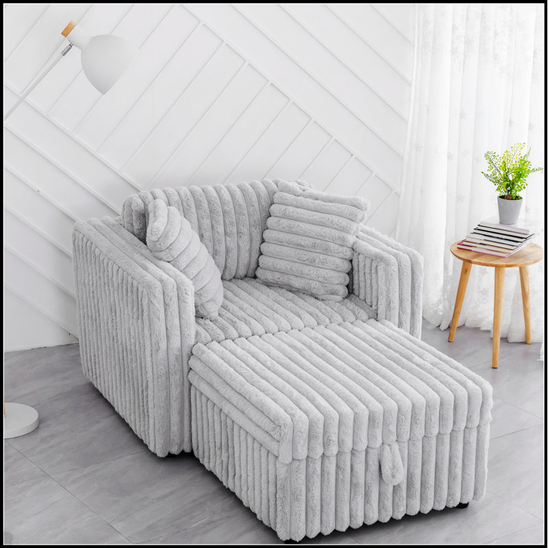 Canapé simple modulaire doux avec rangement à levage hydraulique, élégant et confortable pour toute pièce, Gris clair