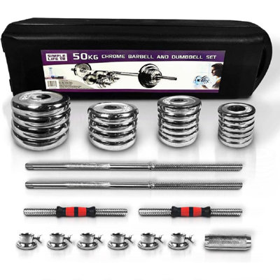 Adjustable Dumbbell Set Home Gym Cast Iron Barbell Sets with Carry Box 110lbs Office Bedroom Workout Dumbbells for Men and Women