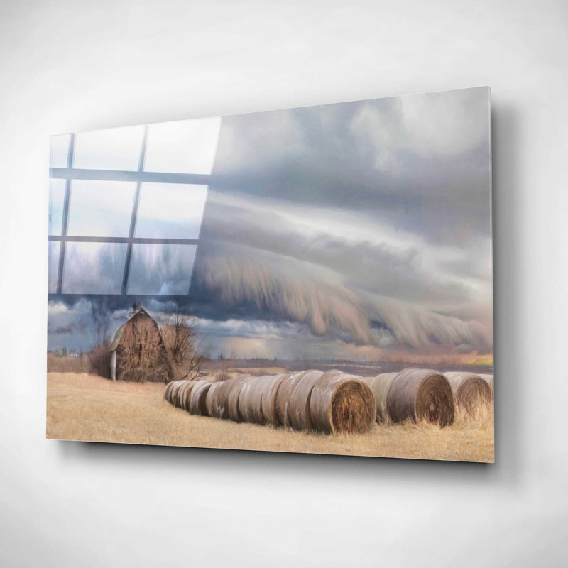 «Tornado Avertissement» par Lori Deiter, art mural en verre acrylique, H 12 po x l 16 po x P 0,13 po