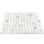 Carreau de mosaïque de mur et de plancher en marbre 0,75 po x 0,75 po Calacatta