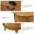 Solid Wood Half Moon Console Table with Drawers, 43 Inch Curved Retro Sofa Table for Entryway, Made of Pine with Roman Legs and Brown Finish-472892200