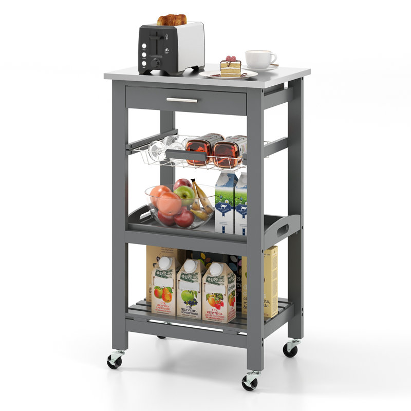 Amat Bar Cart, Grey