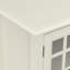 Armoire basse traditionnelle en bois massif avec portes en verre et tablettes réglables l 46 po Connaught-208237371