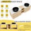 Meuble-lavabo mural 72 po avec lavabo d'art en céramique, 1 tablette de rangement, 4 portes à fermeture douce, rangement Kd, contreplaqué, organisation moderne