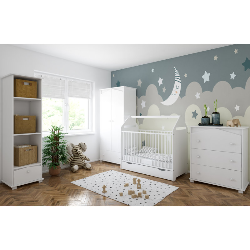 Epps Cot Bed, White, Yes