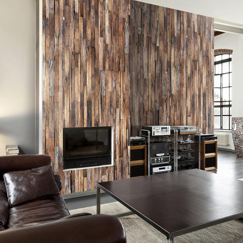 Rouleau de papier peint Clorindo L 32,8 pi x l 19 po, Brun