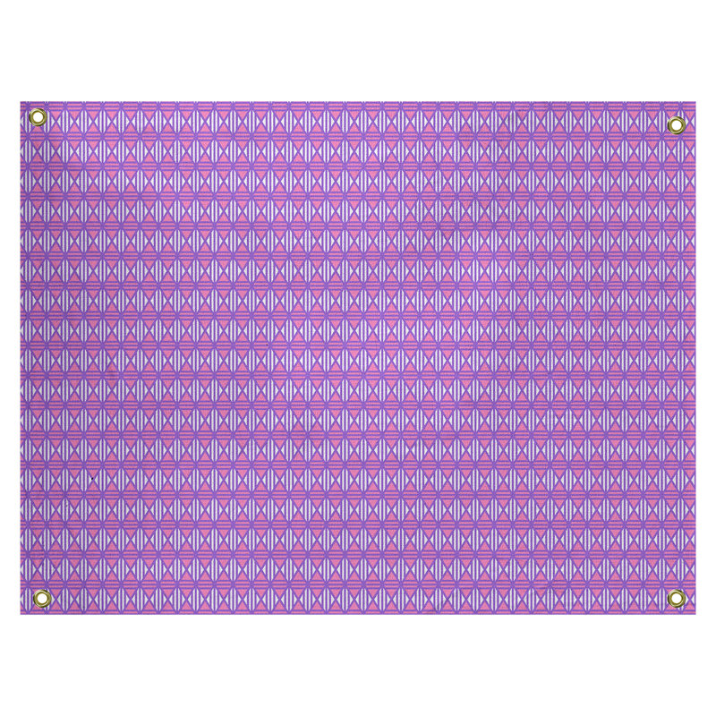 Tapisserie «Avicia Lined Diamonds» par Katelyn Elizabeth, H 91 po x l 107,5 po, Intérieur