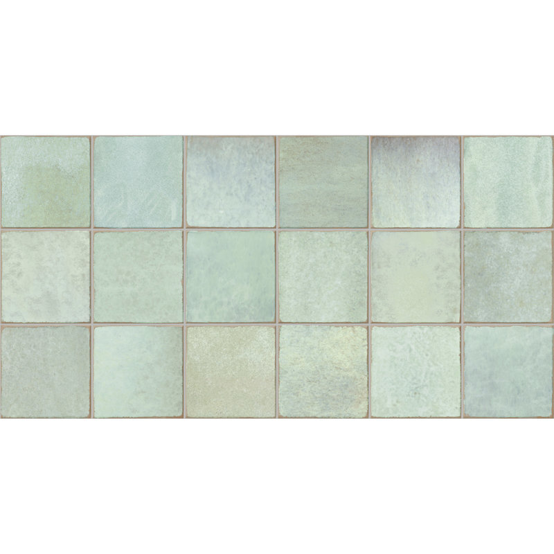 Carreau de porcelaine émaillée espagnol 12 po x 24 po (5 PCS, 10,76 pieds carrés / caisse), Vert