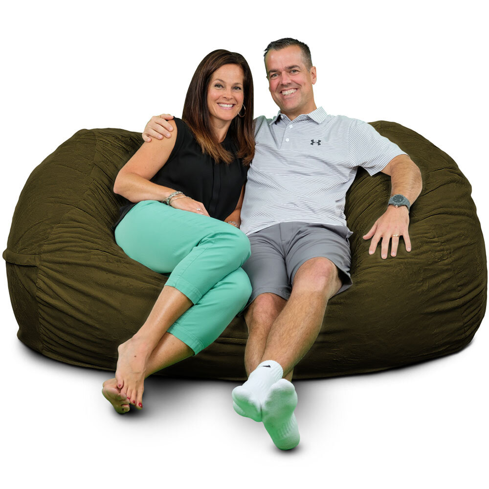 Bean bag couch wayfair hot sale