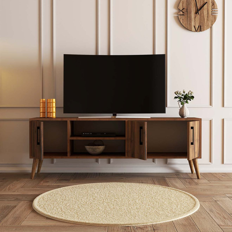 Bardot Unfinished TV Stand for TVs up to 48", Walnut