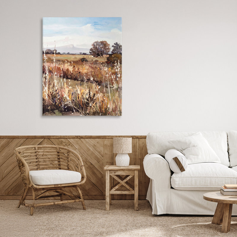 «Peaceful Meadow Expression» par Alonza Saunders, H 40 po x l 30 po