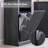 Modern Tilted Laundry Basket Cabinet