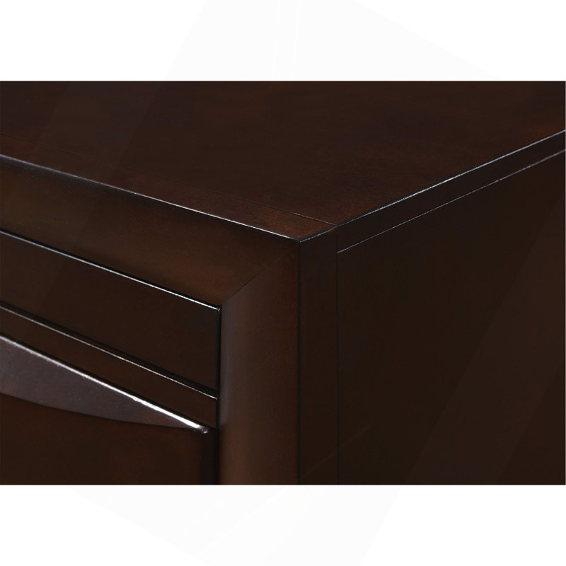 Mobilier de chambre à coucher contemporain en bois massif à 5 tiroirs 1Pc